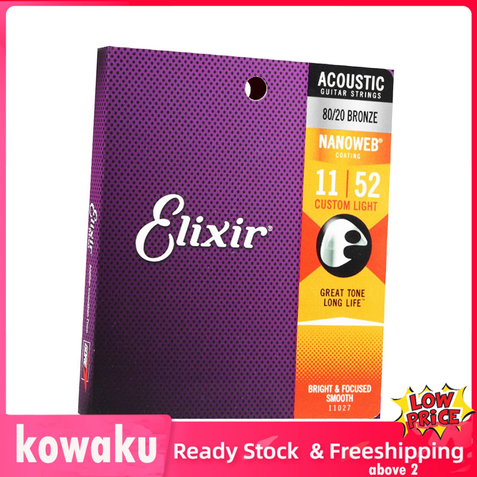 Kowaku 6x Dây đàn Guitar Acoustic dây đàn guitar cho Accs phụ tùng các thành phần