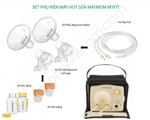 Hcmbộ phụ kiện maymom cho máy hút sữa medela pump - ảnh sản phẩm 9