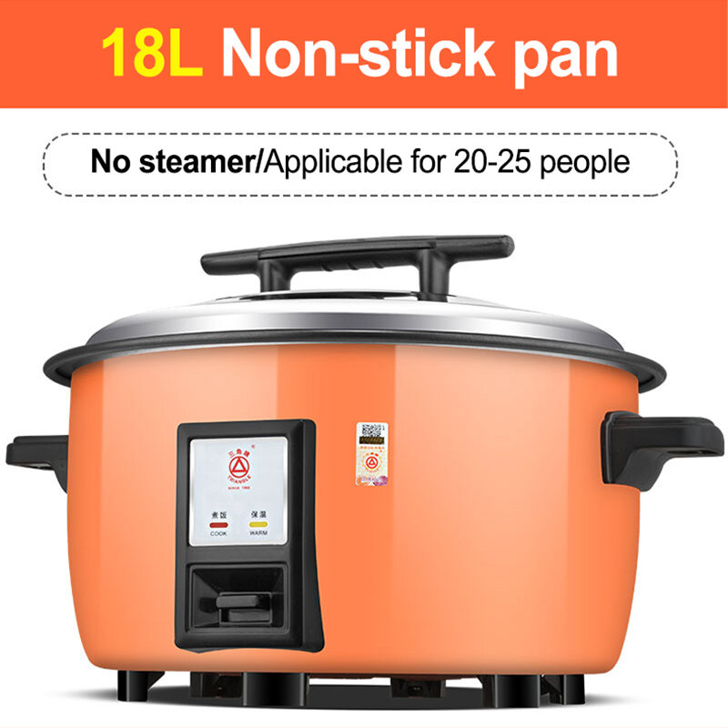  Rice Cooker Large Capacity 8L /10L /13L /18L /30L With Steamer  Canteen Hotel Commercial Hotel Home Old-fashioned Large Rice Cooker 8-60  People (Size : 8L): Home & Kitchen