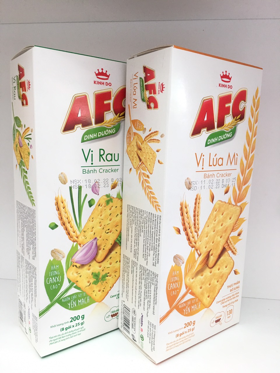 Bánh Craker AFC Dinh Dưỡng 200g ( 8 gói * 25g)
