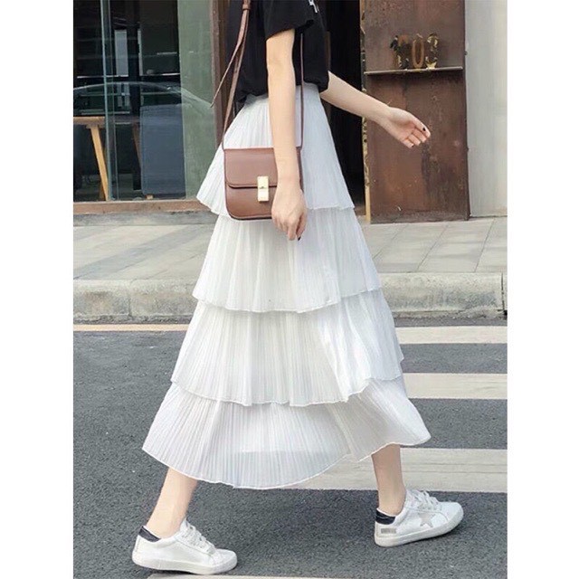 Chân váy Maxi 4 tầng Hàn Quốc
