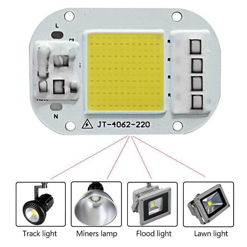 【UrbanNomad】LED COB Chip 50W 30W 20W 110V 220V Smart IC Chip For DIY ...