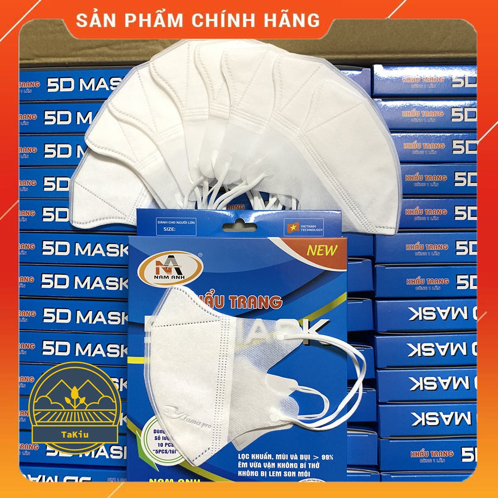 Khẩu trang y tế, Khẩu trang 5d Mask, khẩu trang người lớn, khẩu ...