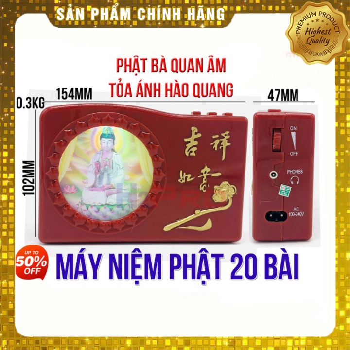 Đài tụng kinh niệm phật có 20 bài cài sẵn - dũng 6