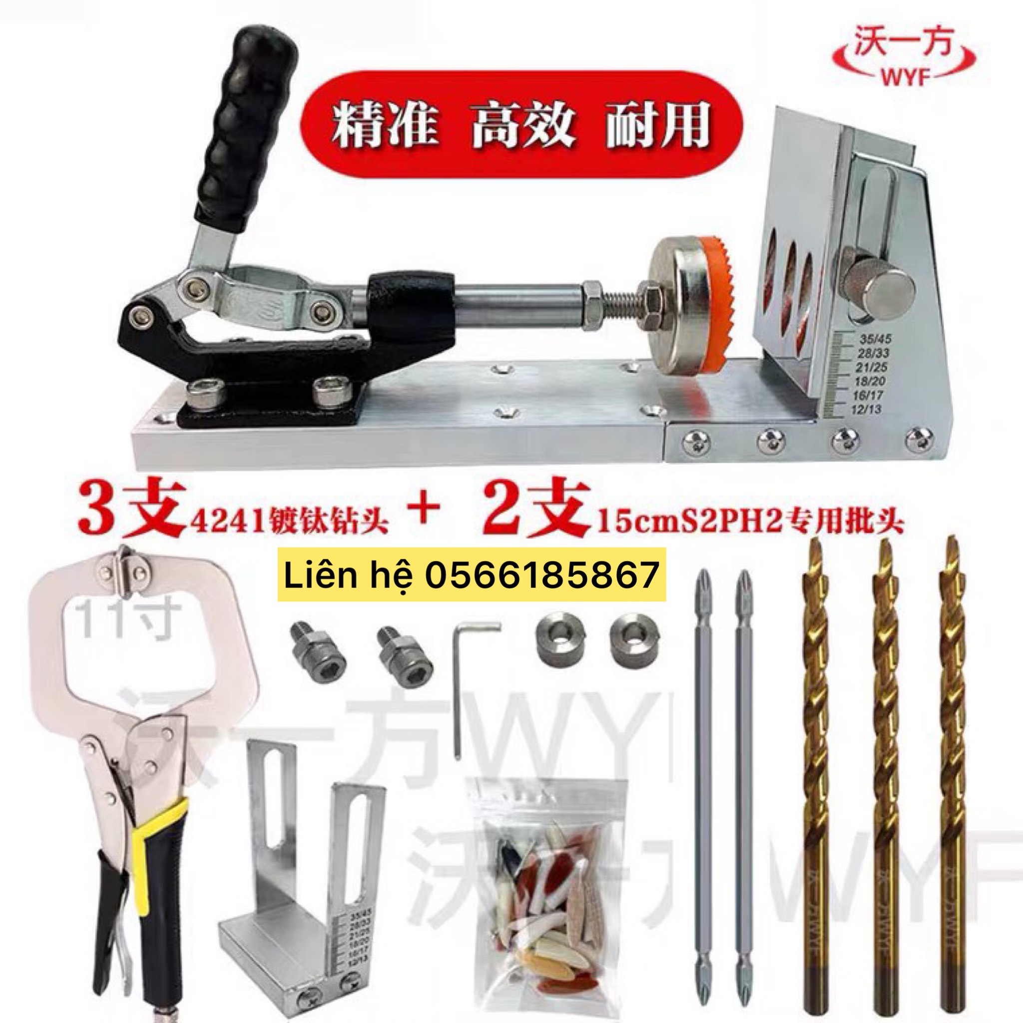 Bộ cữ khoan lỗ chéo