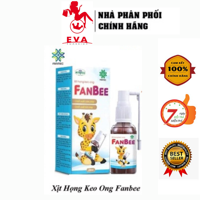 Xịt Họng Keo Ong FanBee - hỗ trợ điều trị đau rát họng, viêm họng thumbnail