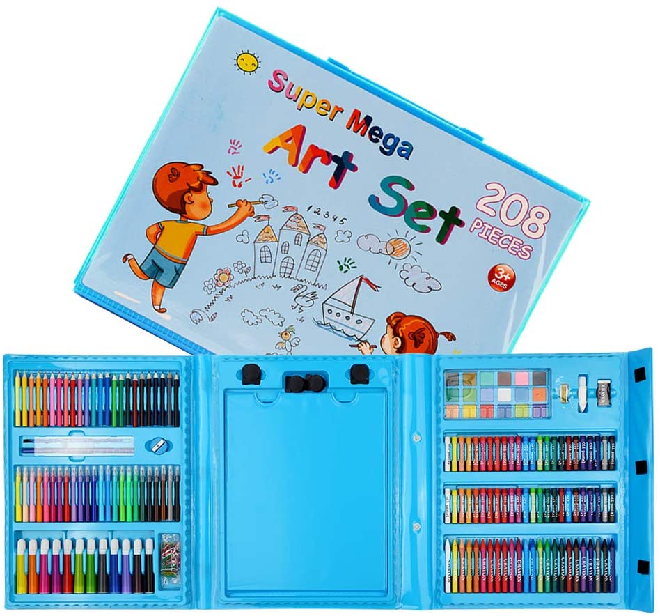 208 pièces Art Set Kids Art Supplies Coloring Case Maroc