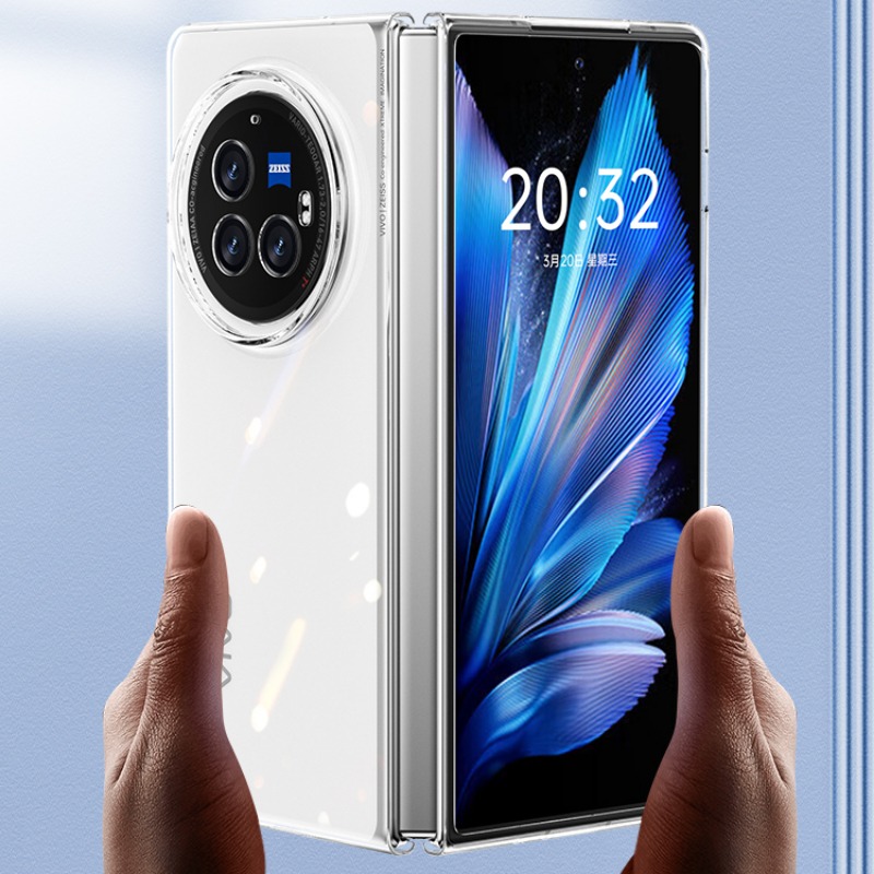 Phone case Vivo X Fold 3 Pro Transparent Anti-oxidation Clear Silicone for Back Cover vivo X Fold 3Pro cases.