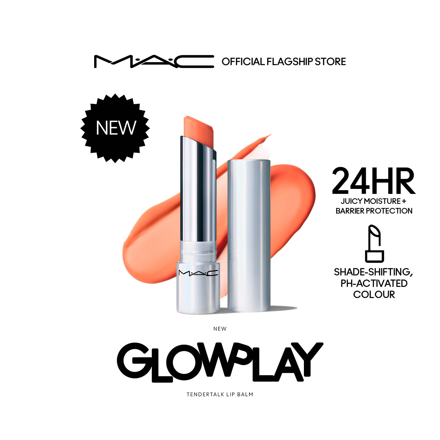 m.a.c cosmetics glow play lip balm MAC Cosmetics Glow Play Tendertalk Lip Balm-Oops (Makeup,Lip) IFCHIC.COM main image 1
