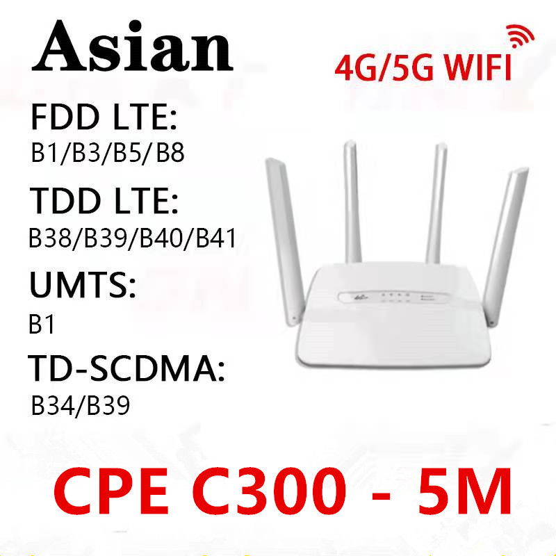 Router 4G Thiết bị phát Wifi C300 Chuẩn 300Mbps - Có thể cắm dây mạng LAN 4G/3G WiFi 4G - lắp sim vào là dùng được ngay không cài đặt