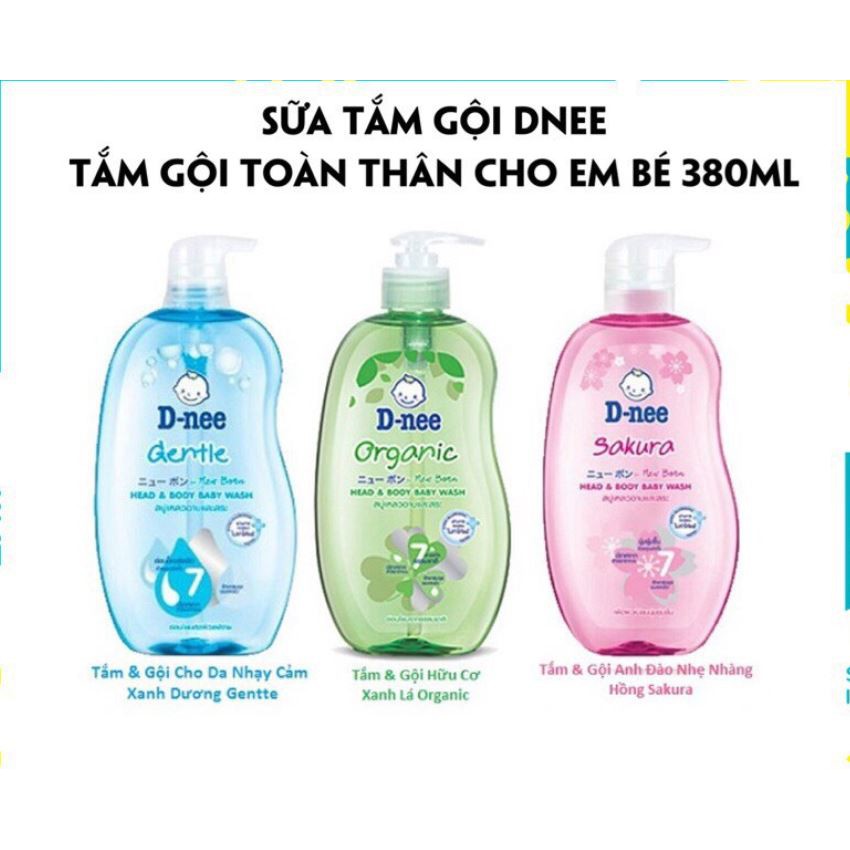 Sữa Tắm Gội Trẻ Em D-nee Pure Thái Lan 380ML