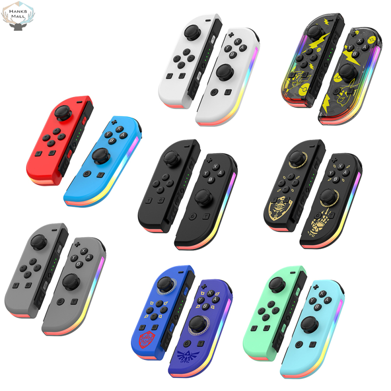 Games Controller Wireless Color RGB Lighting Game Console Handheld Console With Dual Vibration Wake-up Compatible For Switch