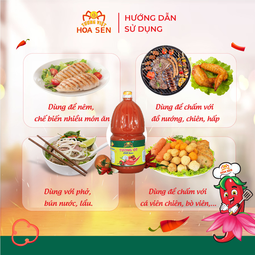 Tương Ớt Bình Pet 2kg