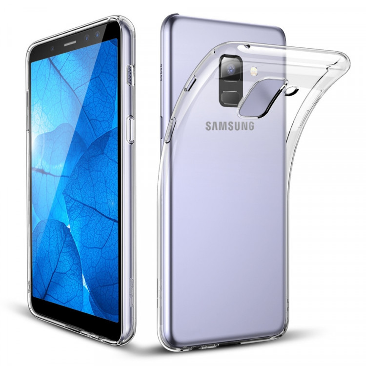 Ốp lưng silicon Samsung Galaxy A8 Plus 2018 dẻo trong suốt"