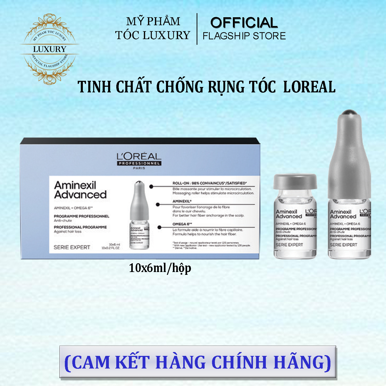 Tinh chất chống rụng tóc LOREAL AMINEXIL 10 x 6ml