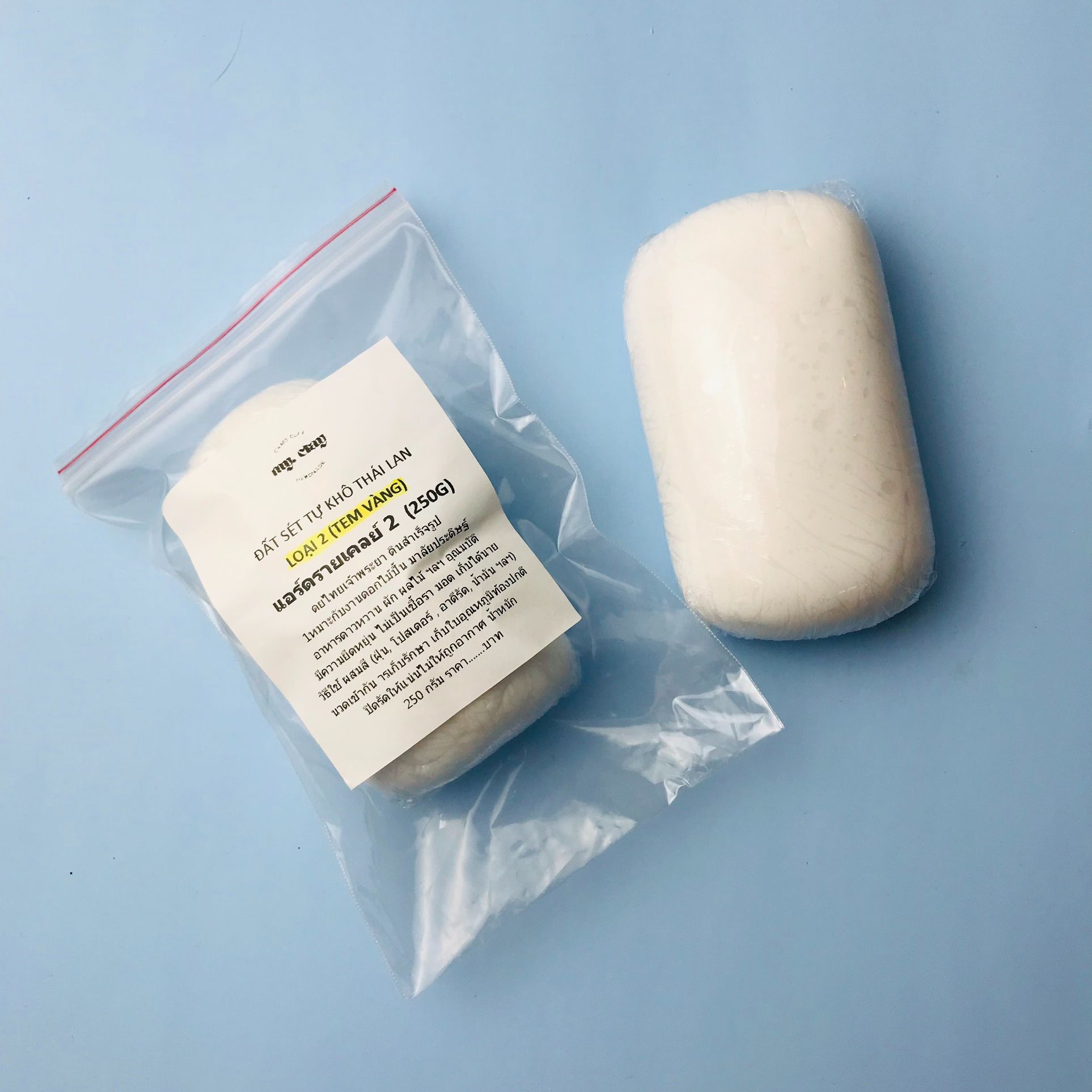 Đất sét tự khô Thái Lan (Đất sét thái) 250g nặn tượng chibi, nhẫn chunky, hoa đất sét