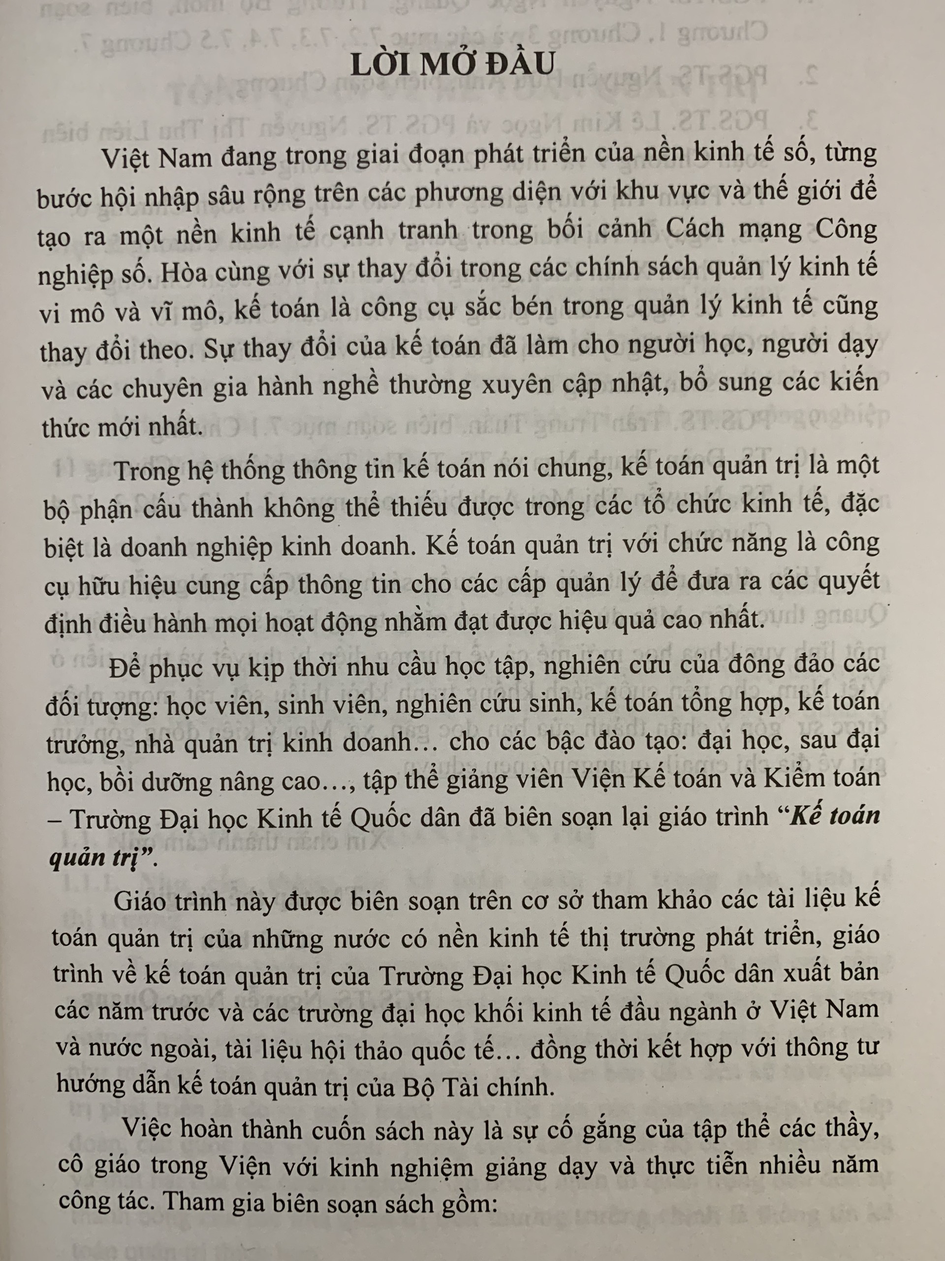 Giáo Trình Kế Toán Quản Trị (PGS. TS. Nguyễn Ngọc Quang)