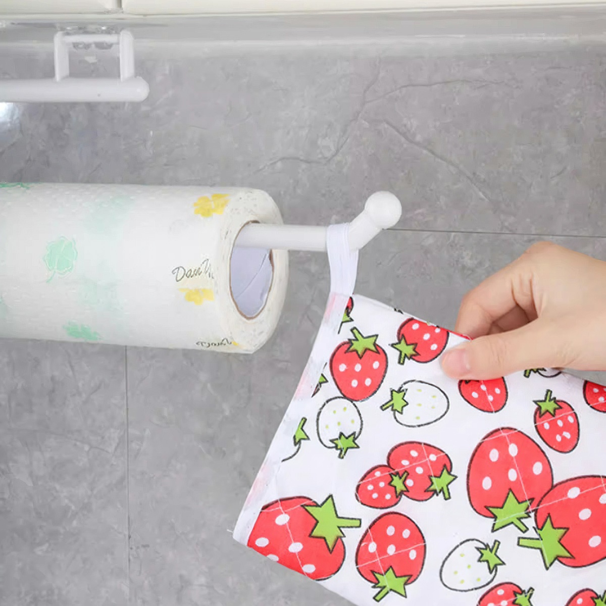 Kitchen bathroom practical paper plastic tissue roll holder