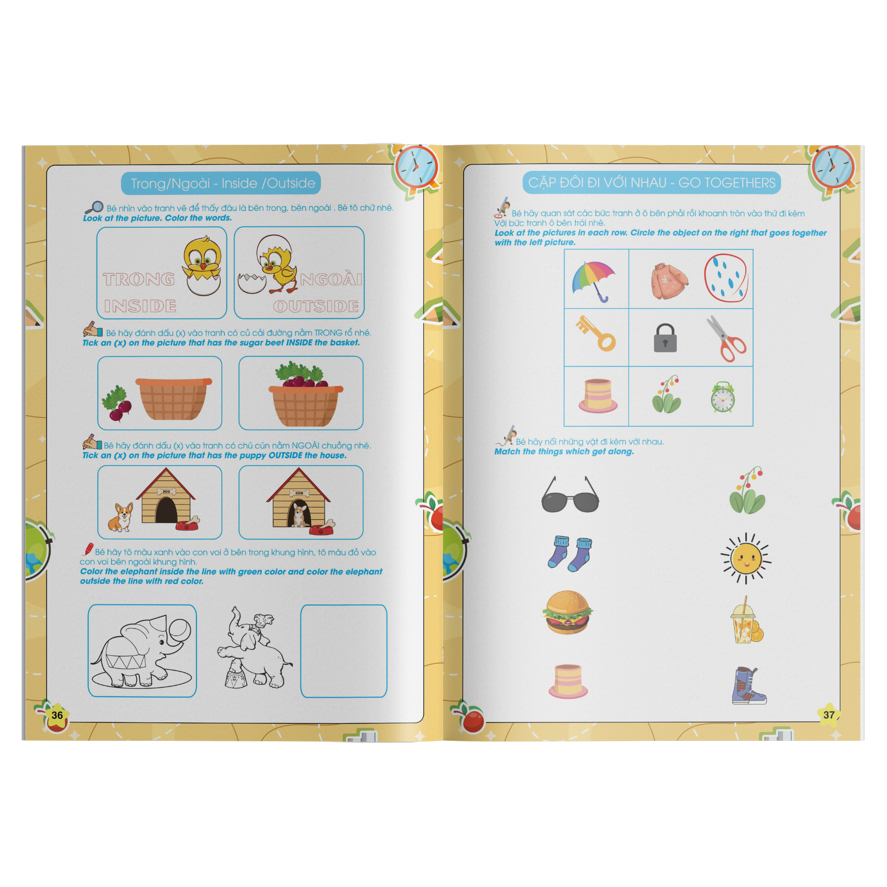 Toán Tư Duy - Beginning Creative Math (Dành Cho Bé 4-6 Tuổi Song Ngữ Việt Anh)