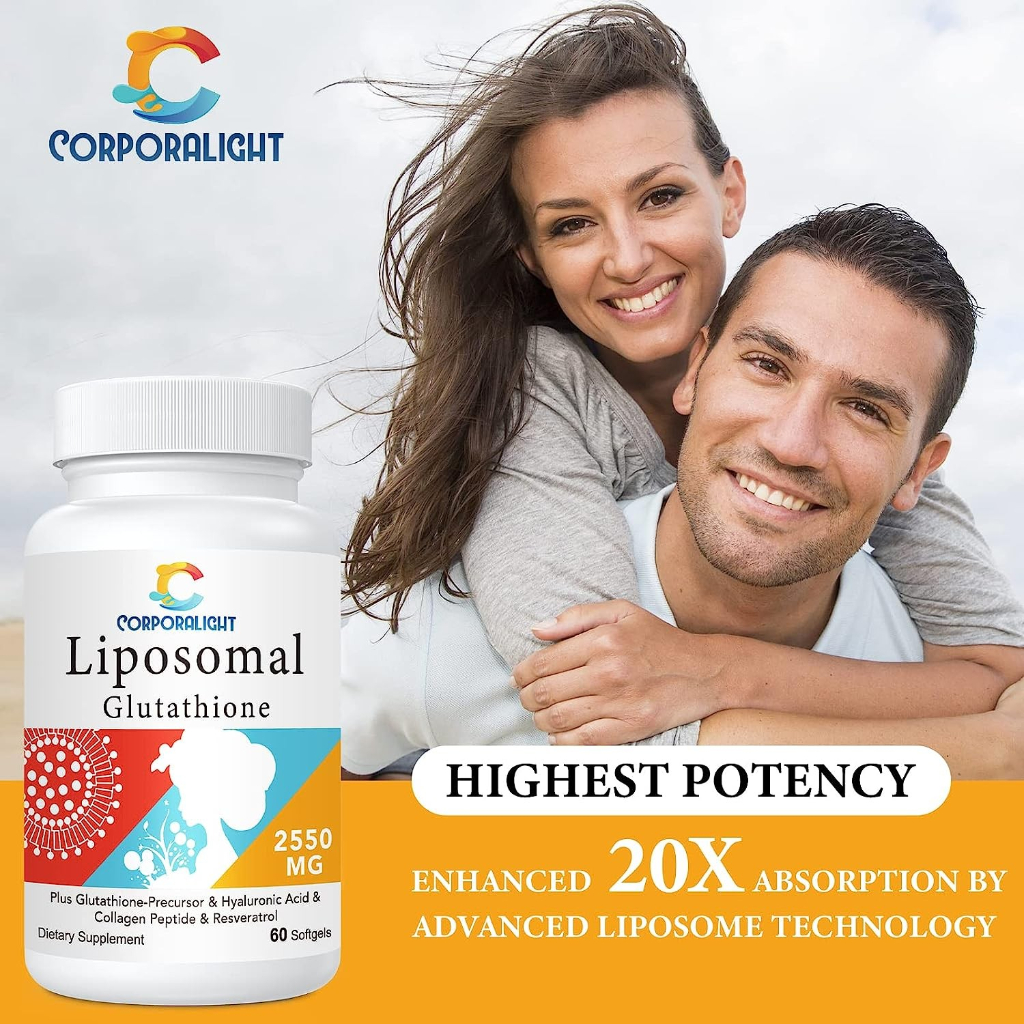 corporalight liposomal glutathione CORPORALIGHT 550MG Liposomal Glutathione, Glutathione Supplement with Hyaluronic Acid, 60 softgels(Sku.2319) corporalight liposomal glutathione CORPORALIGHT 550MG Liposomal Glutathione, Glutathione Supplement with Hyaluronic Acid, 60 softgels(Sku.2319)