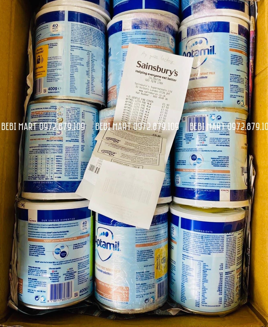 [HCM]Sữa Aptamil Free Lactose UK 400g