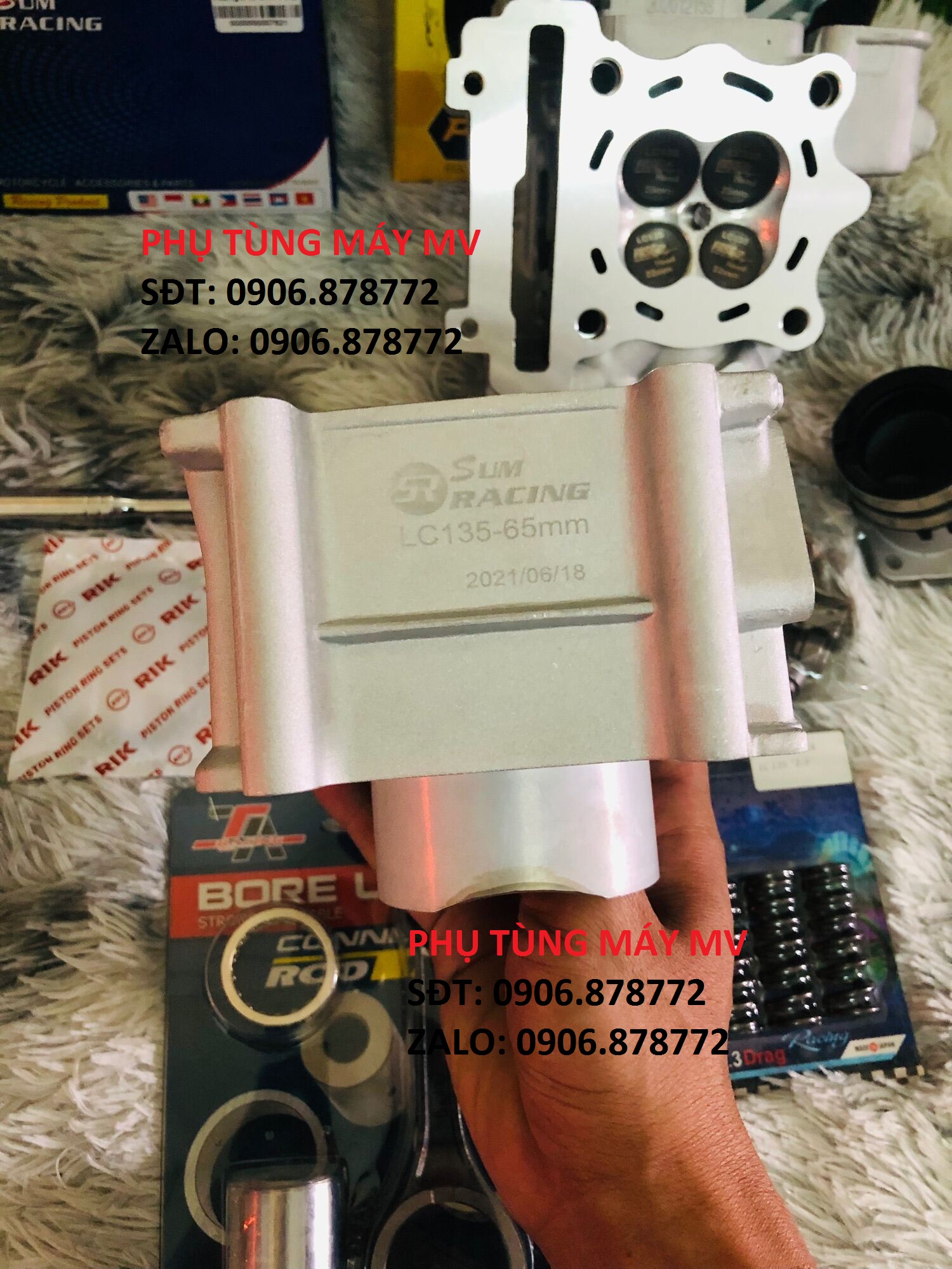 Combo đầu lòng 65zz dành cho xe Ex135/150. Mã 12.