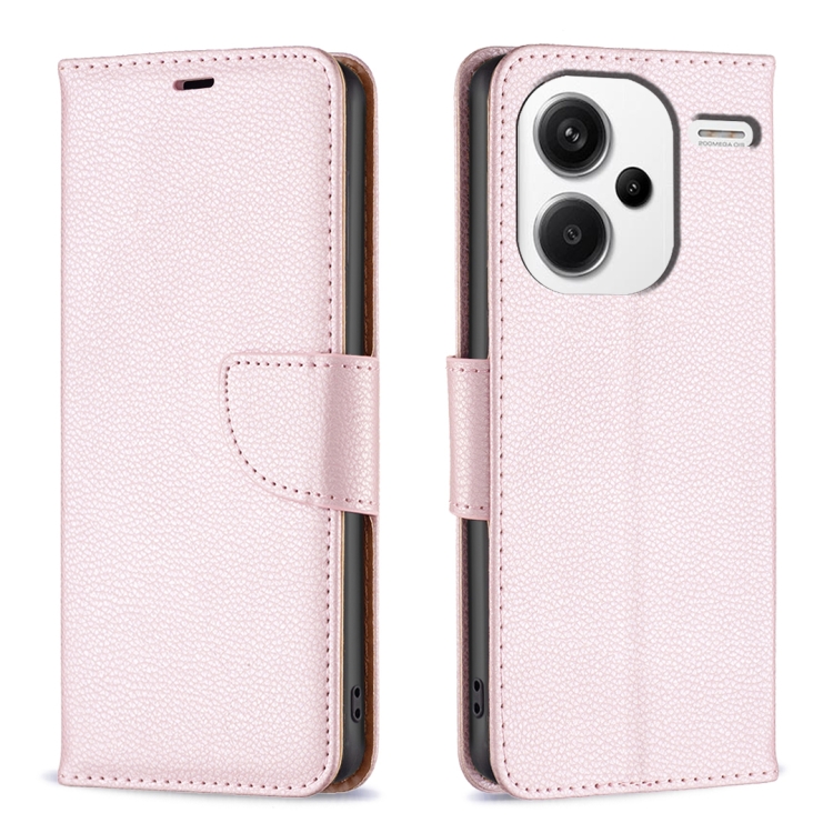 For Xiaomi Redmi Note 13 Pro+ Litchi Texture Pure Color Leather Phone Case