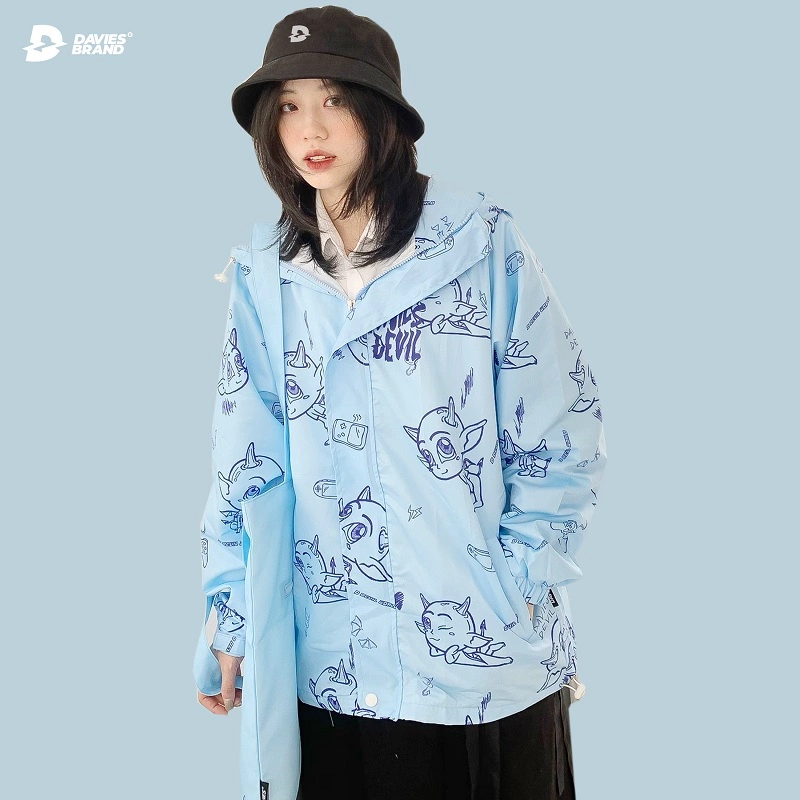 Áo khoác Davies nam nữ DSS Jacket D Devil SS2 - Blue - S