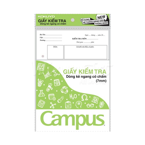 Giấy kiểm tra campus có chấm tp-bs70g-25 xanh lá