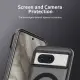 lthmy for Google Pixel 8A casing magnetic translucent matte back cover shockproof anti-fingerprint case. 