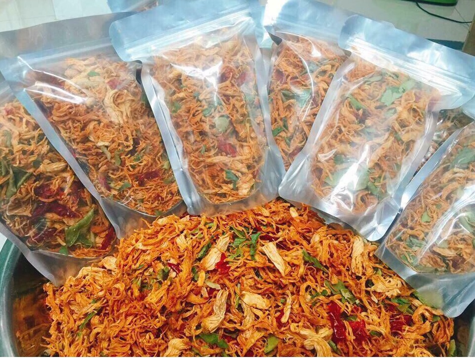 500gram khô gà lá chanh siêu ngon