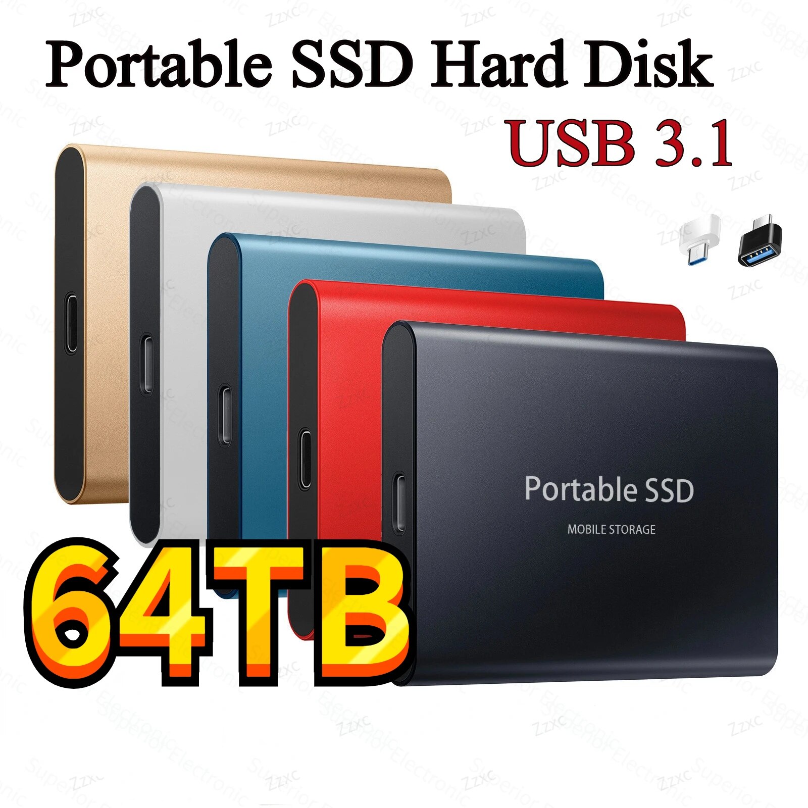 【Bestselling Product】 Portable Ssd Type-C Usb 3.1 60tb 30tb 16tb 8tb Ssd Hard Drive 4tb External Ssd M.2 For Lap Desk Ssd Flash Memory Disk
