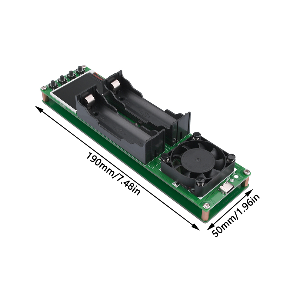 Dipprun Màn hình hiển thị kỹ thuật số dung lượng pin nội Bộ Máy đo điện trở Lithium pin thiết bị dò điện mô-đun 18650 kiểm tra pin