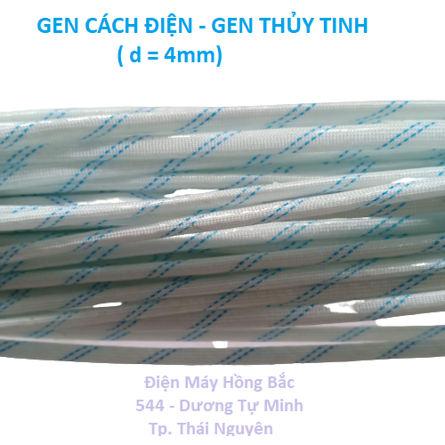 Gen cách điện sợi thủy tinh - 20 mét gen phi 4mm