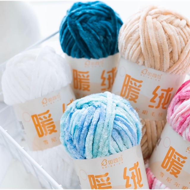 Len nhung Chenille (cuộn 100gr)
