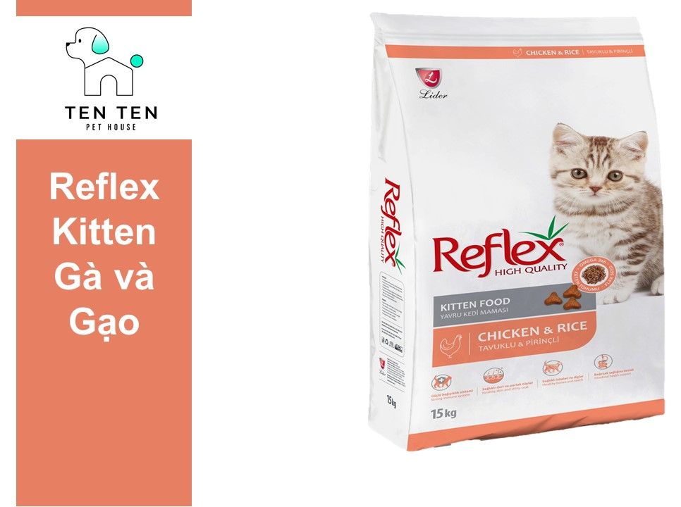 Hạt Reflex Kitten cho Mèo Con vị Gà Gạo-Túi 1kg thumbnail
