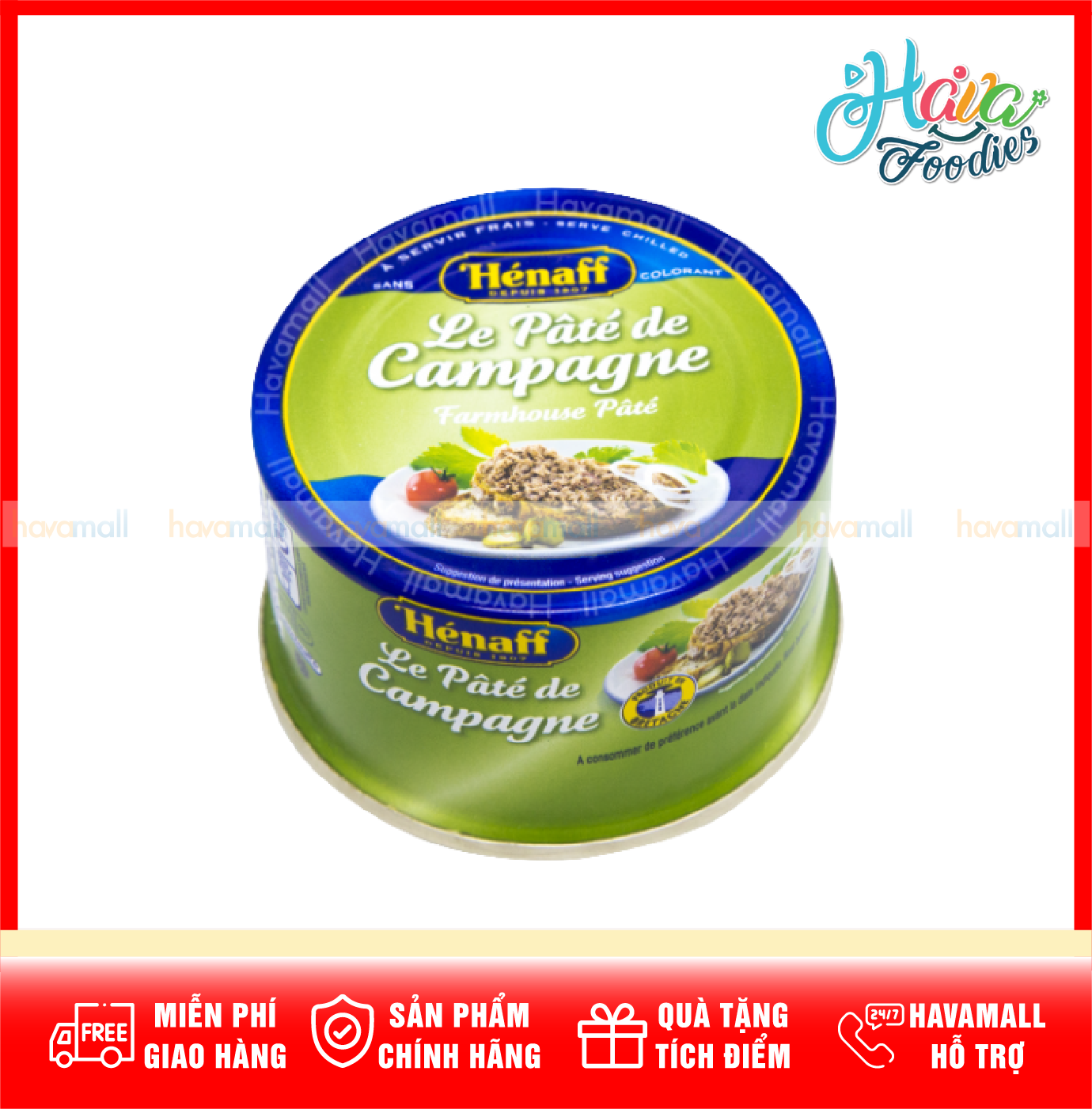 Pate Đồng Quê Truyền Thống Hénaff 130gr – Campaign Pate