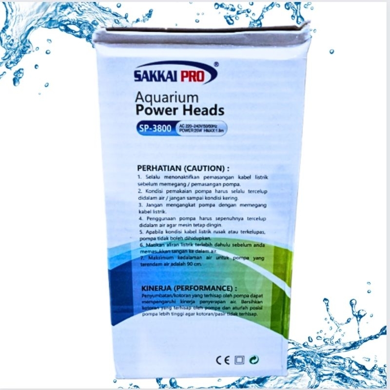 Pompa kolam aquarium SAKKAI PRO SP 3800