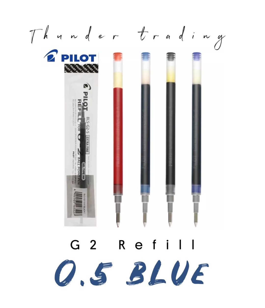 Blue Ink Pilot G2 Mm G2 Pilot Pens Pilot G2 Refills (6-Pack) Ultra
