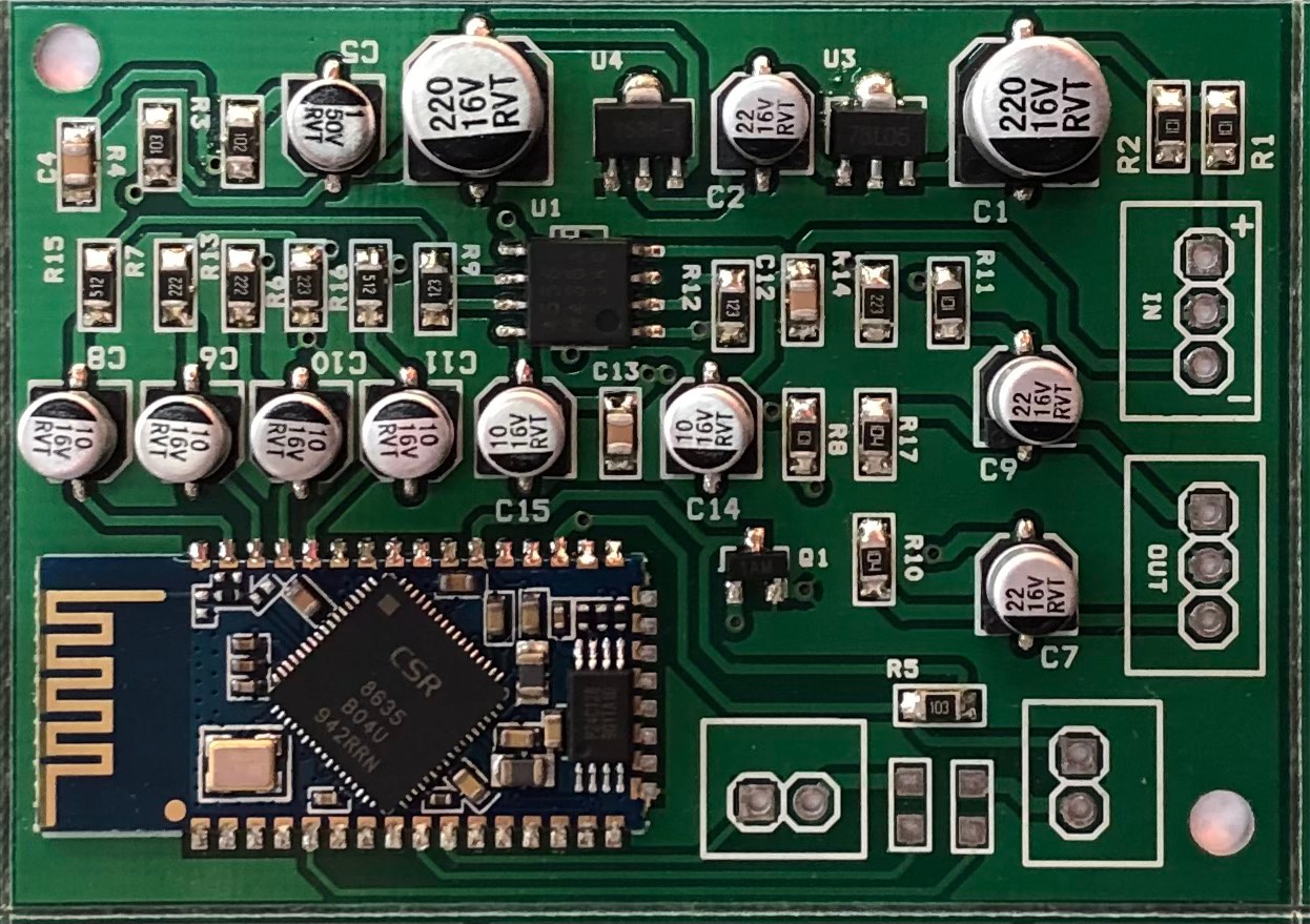 Bluetooth CSR8635 kết hợp mạch nâng tín hiệu âm thanh.
