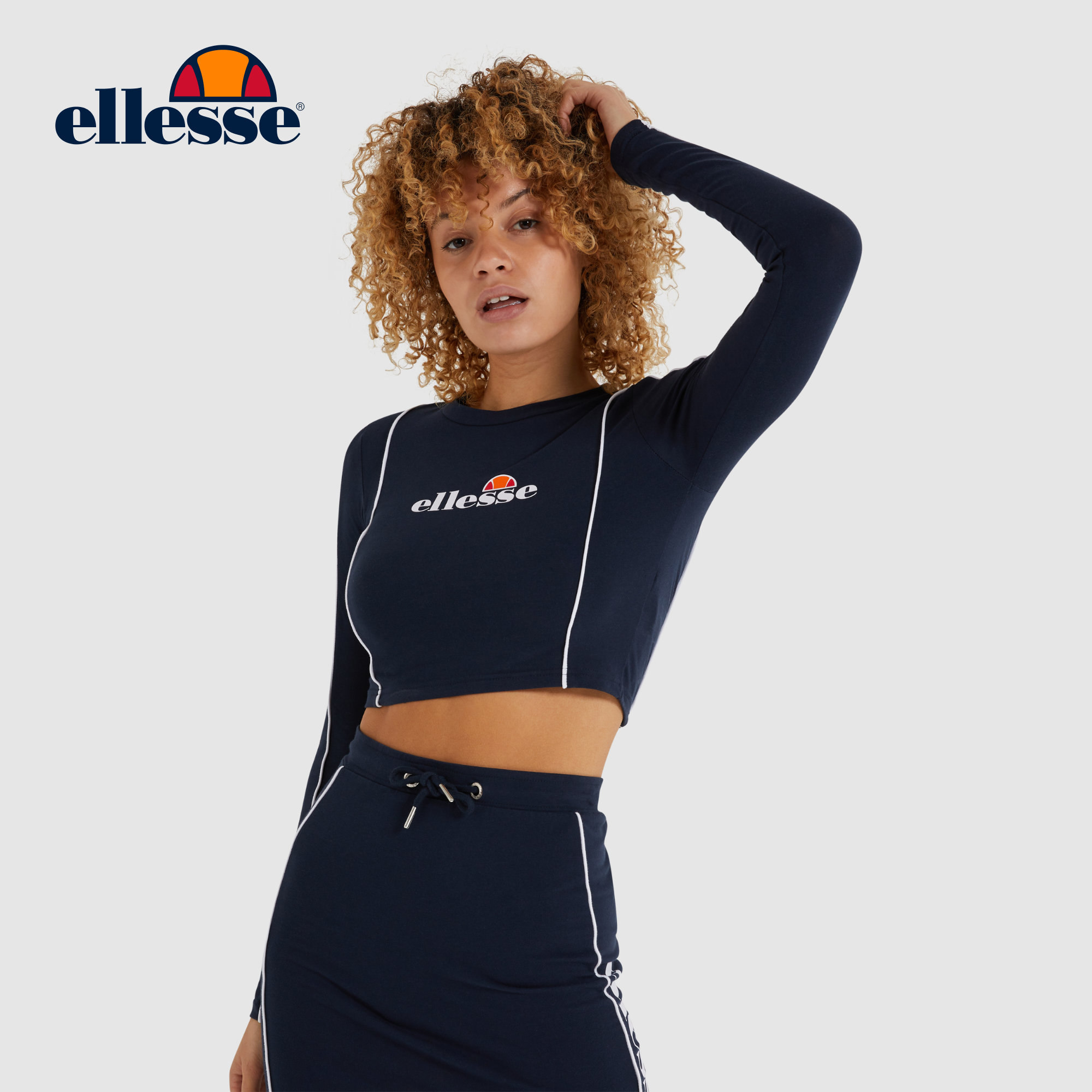 ellesse crop top long sleeve