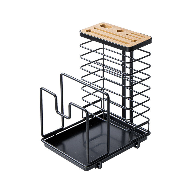 Japanese knife holder iron knife anvil holder knife plate holder pot lid holder knife cutting board kitchen storage rack