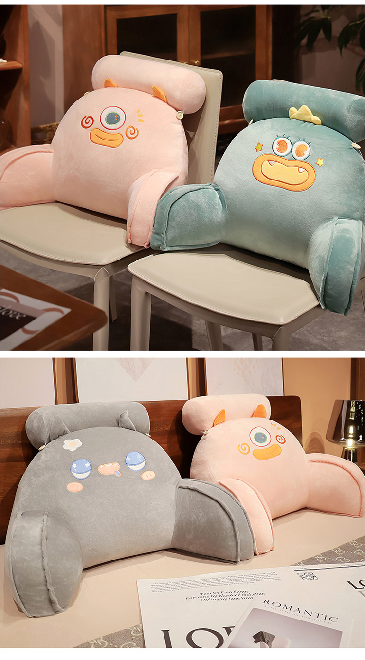 Cushion pillow bedroom sofa waist sleeping pillow dormitory bedside pillow