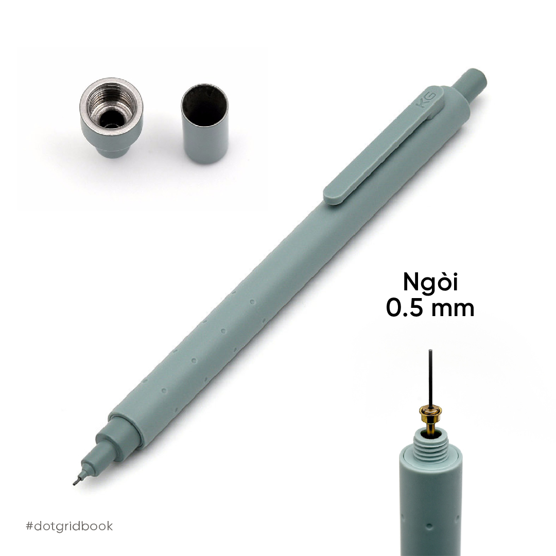 Bút chì bấm KACO Rocket 0.5mm (hàng chính hãng)