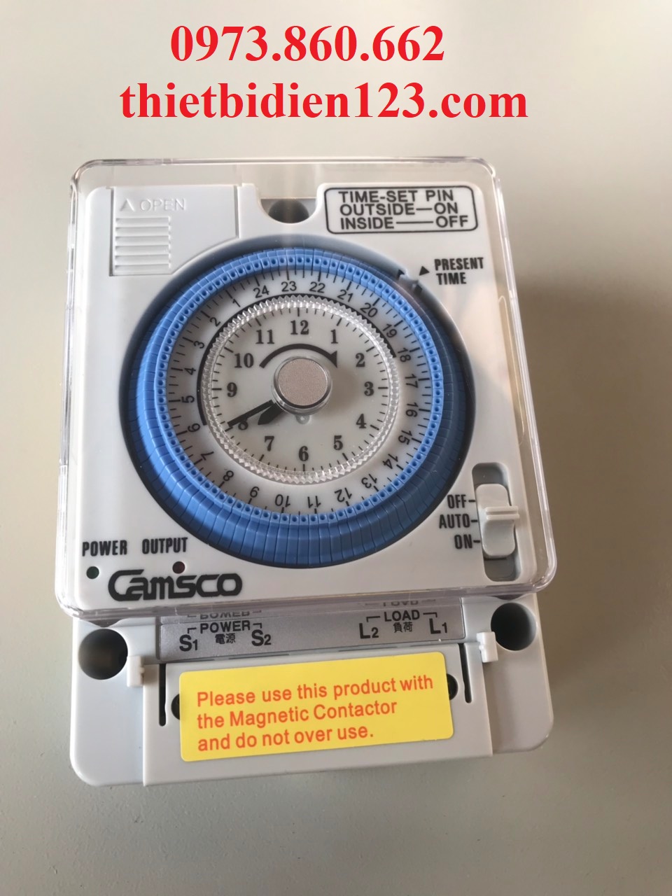 Công tắc hẹn giờ Camso TB35N - Timer hẹn giờ cơ dễ cài đặt
