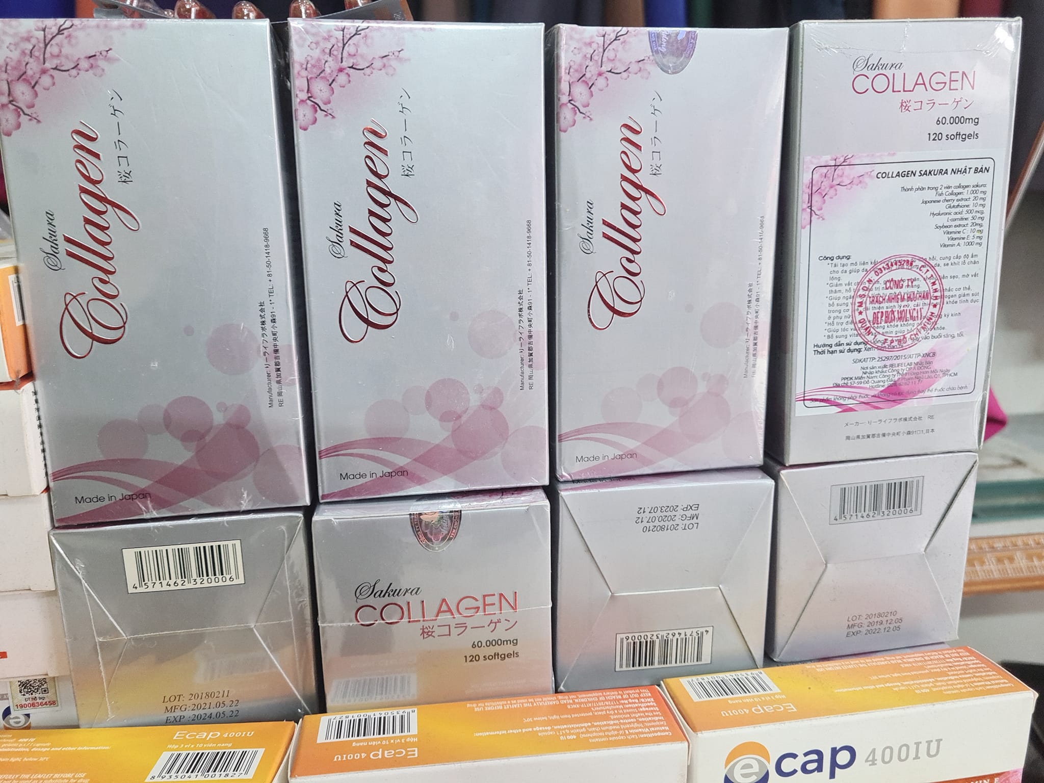 Viên uống collagen sakura Nhật Bản 120 viên