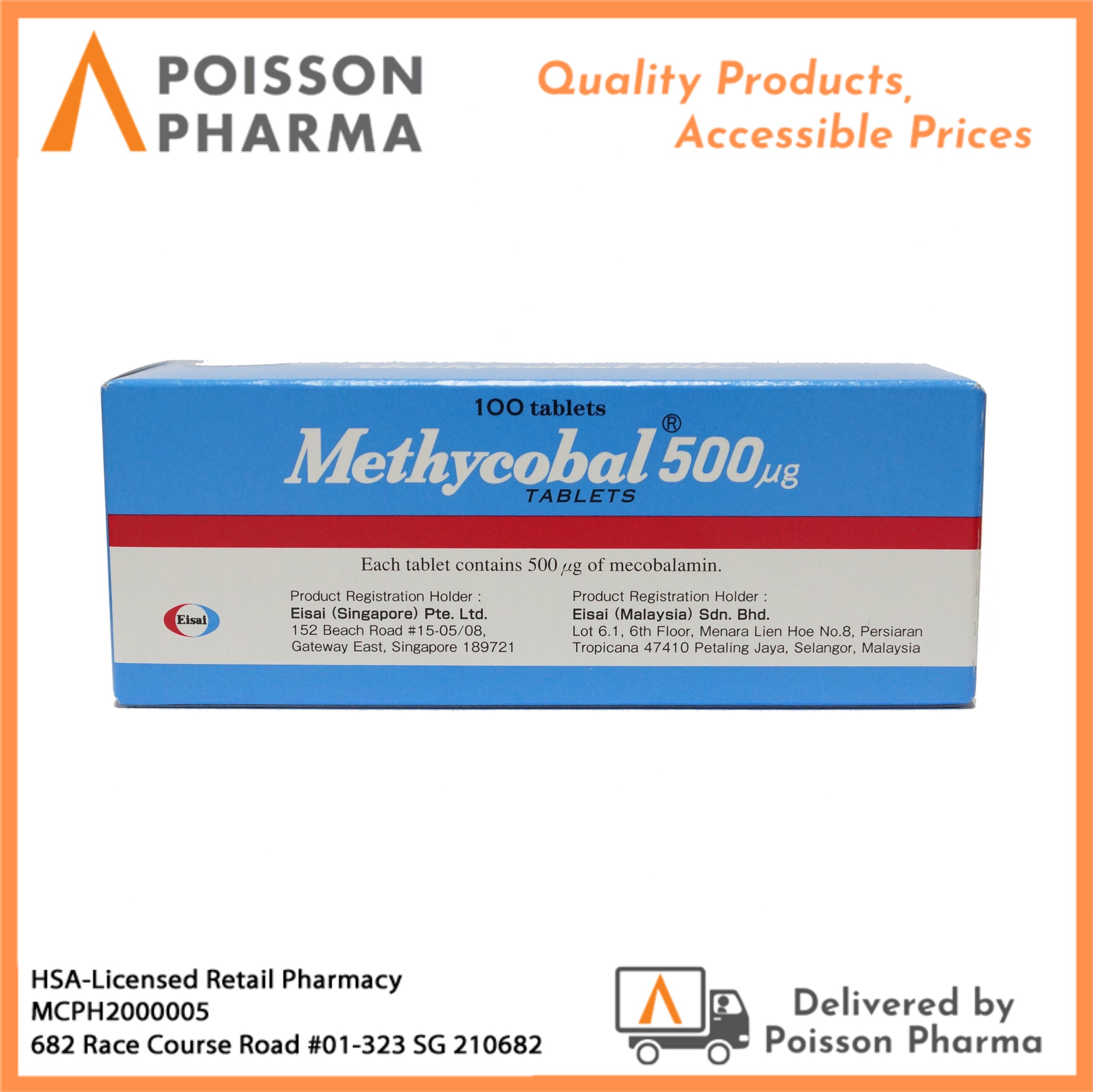 Mecobalamin Vit B12 500mcg Tablet Methycobal 100 S Lazada Singapore
