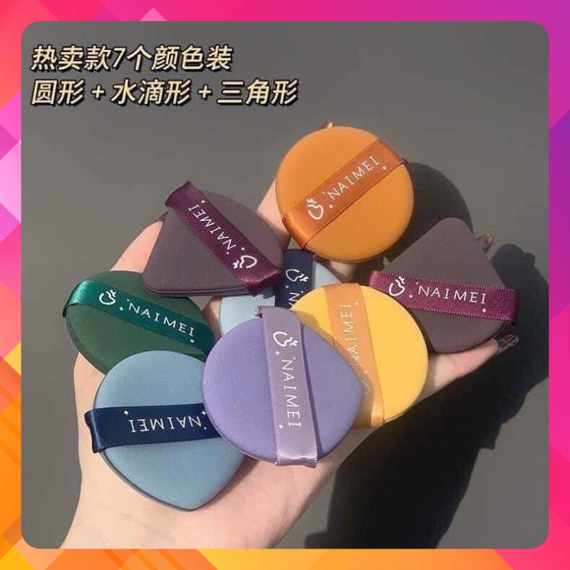 Miếng mút trang điểm hộp 7 miếng