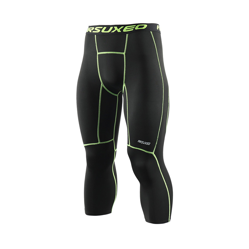 %E3%80%90Salt%20&%20Story%E3%80%91Arsuxeo%20Men's%20Sports%20Compression%20Tights%20Base%20Layer%20Running%20Tights%203/4%20Trousers%20Gym%20Fitness%20Active%20Training%20Exercise%20Pants%20K75%20-%20Image%206
