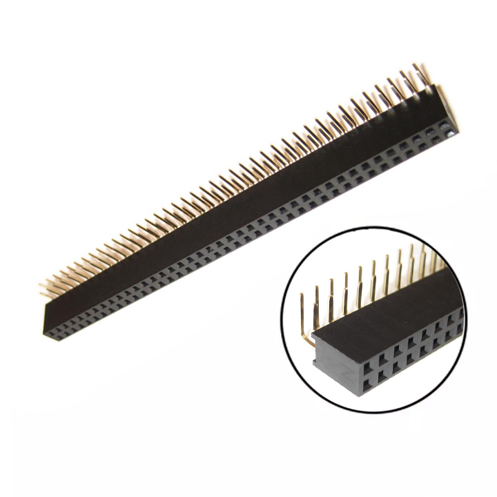 Jump cái đôi 2.54mm 2x40p loại cong